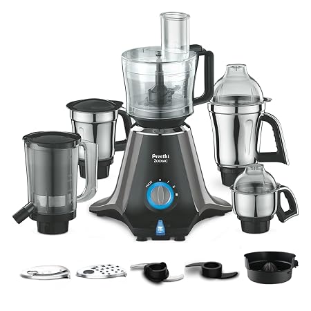 Preethi Zodiac MG-218 Mixer Grinder, 750 Watt, 5 Jars