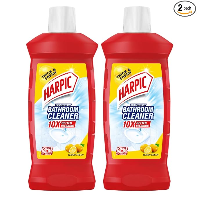Harpic Disinfectant Bathroom Cleaner Liquid, Lemon - 1 L