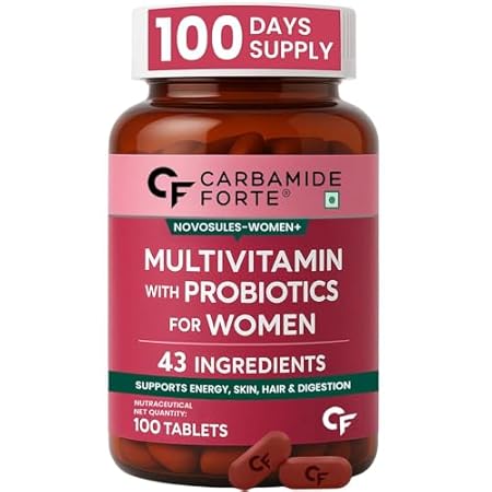 Carbamide Forte Multivitamin Tablets for Women | Multi Vitamin Supplements for Womens With Probiotics | Multivitamin Tab