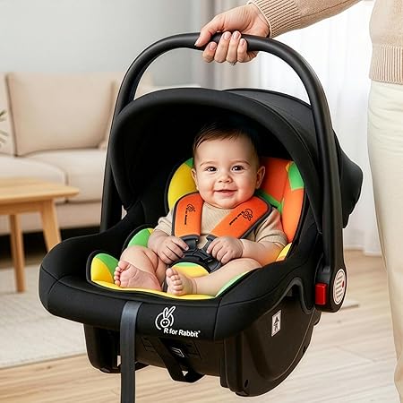 R for Rabbit Picaboo Baby Carry Cot, 4 in 1 Multi Purpose Kids Carry Cot, Infant Car Seat, Rocker for Infant Babies of 0