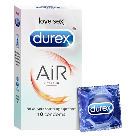 Durex Air Condoms, Ultra Thin Condom, 10s