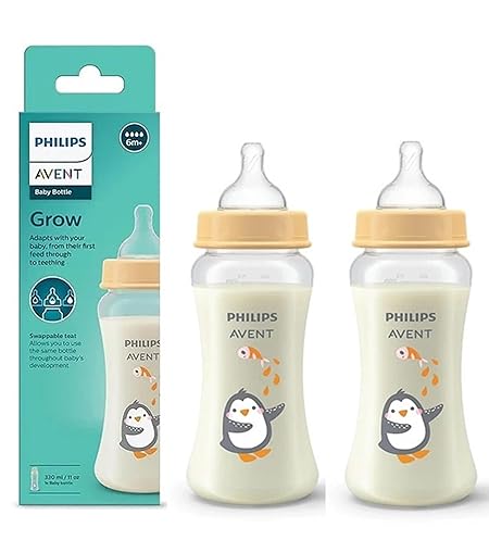 Philips Avent Grow Economy Feeding Bottles, Anti-Colic