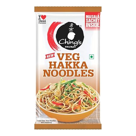 Ching's Hakka Noodles with Masala, 140 g, Not Fried, Air Dried