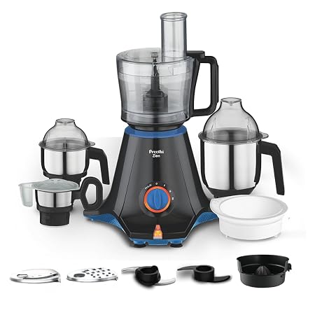 Preethi Zion MG-227 Mixer Grinder 750 Watt, 4 Jars