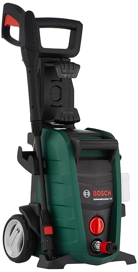 BOSCH Universal Aquatak 125 High Pressure Washer | 1500 W Motor | Max Pressure 125 Bar | 3-in-1 Nozzle with Pencil Jet | BOSCH Gun, 0.5m Self-Priming | Versatile & Portable | 6.4 Kg