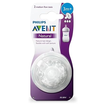 Philips Avent Natural Response Bottle Teat, 2-Pack