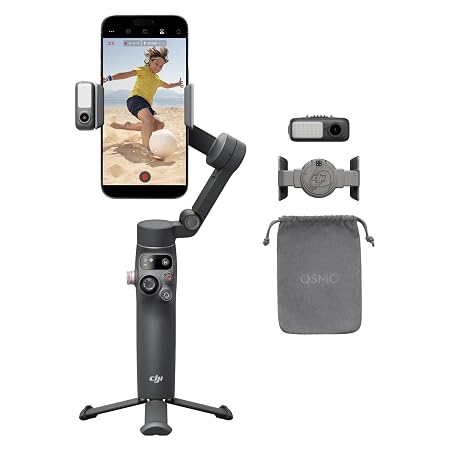 DJI Osmo Mobile 7P Gimbal Stabilizer For Iphone,Android,Native Tracking,Lighting,3-Axis Phone Gimbal,One-Tap Edit,Built-