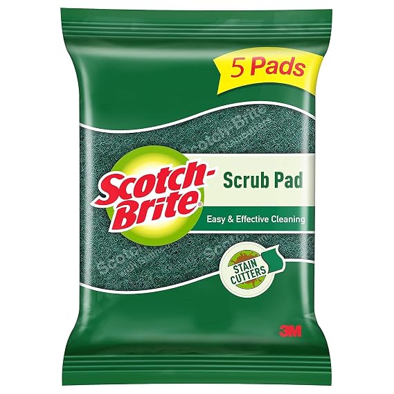 Scotch-Brite Scrub Pad, Pack of 5