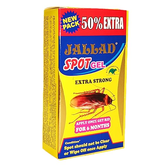 Jallad Spot Gel Anti Cockroach Gel Roach Repellent Super Power Formula Pest Control (10 Grams extra 5 grams 15g), Pack o