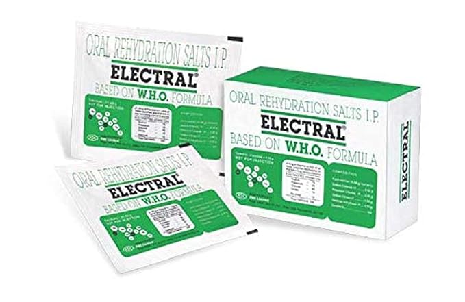 Electral FDC Electral ORS Powder, Pack of 60 Sachets