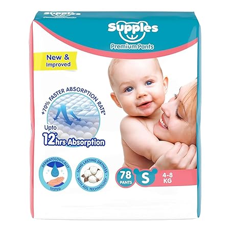 Amazon Brand - Supples Premium Baby Diaper Pants