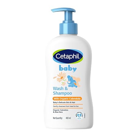 Cetaphil Baby Wash & Shampoo with Organic Calendula, Tear-Free
