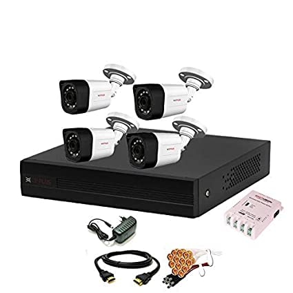 CP Plus Wired 4 Channel HD DVR 1080p, Outdoor Camera