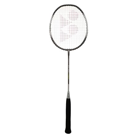 YONEX ZR 100 Light Aluminium Strung Badminton Racket with Full Racket Cover (Dark Charcoal), For Beginners, 95 grams
