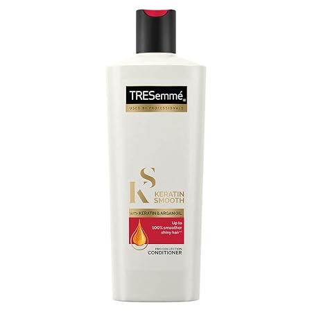 TRESemmé Keratin Smooth Anti Frizz Conditioner 335ml, 72H Frizz Control with Keratin Protein & Argan Oil