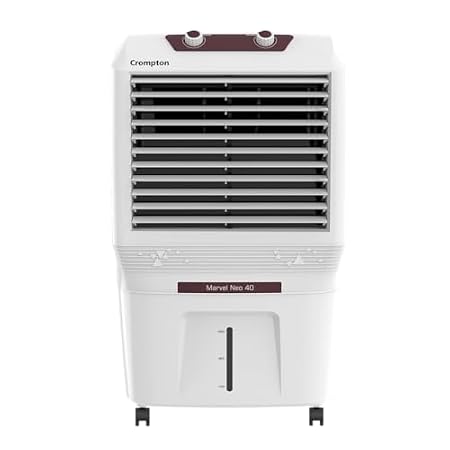 Crompton Marvel Neo Inverter Compatible Portable Personal Air Cooler (40L, White).