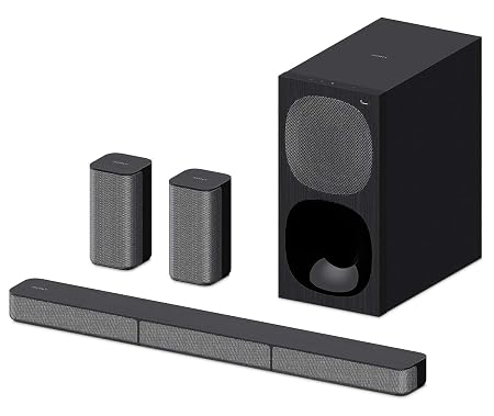 Sony HT-S20R Real 5.1ch Dolby Digital Soundbar for TV with subwoofer and Compact Rear Speakers, 5.1ch Home Theatre Syste