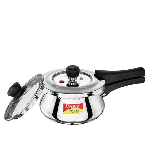 Prestige Deluxe Alpha Svachh Stainless Steel Pressure Cooker