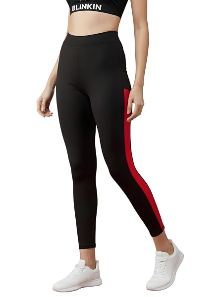 BLINKIN Stretchable Gym Tights & Leggings for Women Workout, High Rise Waist, Tummy Control & Squat Proof Active Wear Yo