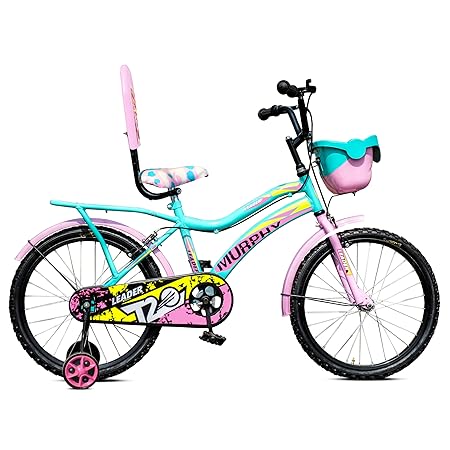 Leader Kids Children, Boys, Girls 20T Road Bike , 20 Inches Steel Frame , Single Speed Cycle For 7-10 Years , Sea Green 
