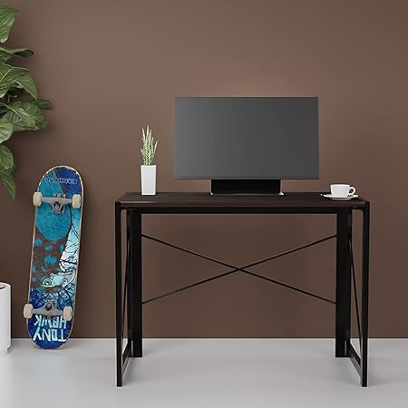 FURLAY Attic Foldable Study Table, 2 Years Warranty, Metal and Engineered Wood