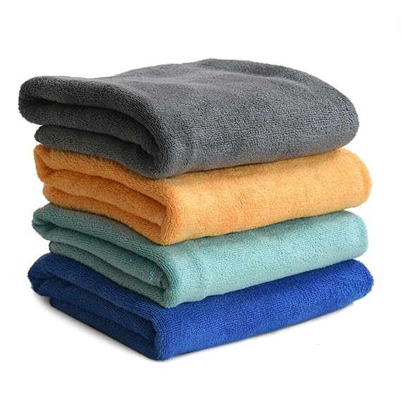 Yellow Weaves Super Soft Microfiber Hand Towels, Gym & Workout