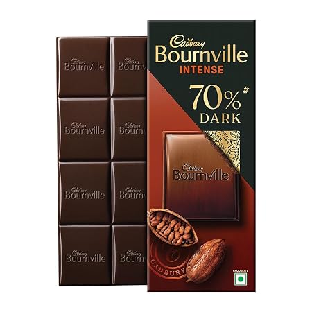 Cadbury Bournville Rich Cocoa 70% Dark Chocolate Bar, 75 Gm