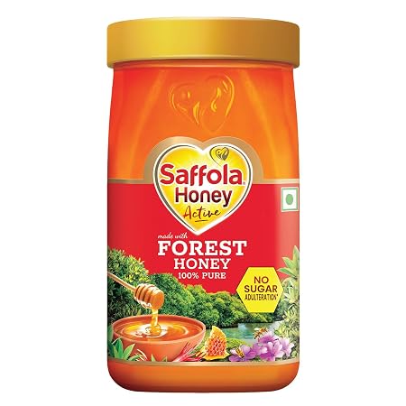 Saffola Honey Active, 1kg, Made with Sundarban Forest Honey, 100% Pure Honey, No sugar adulteration, Natural Immunity booster