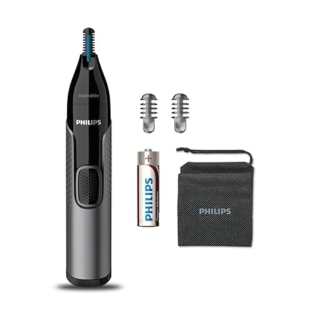 PHILIPS Nose Trimmer NT3650/16, Cordless Nose, Ear & Eyebrow Trimmer
