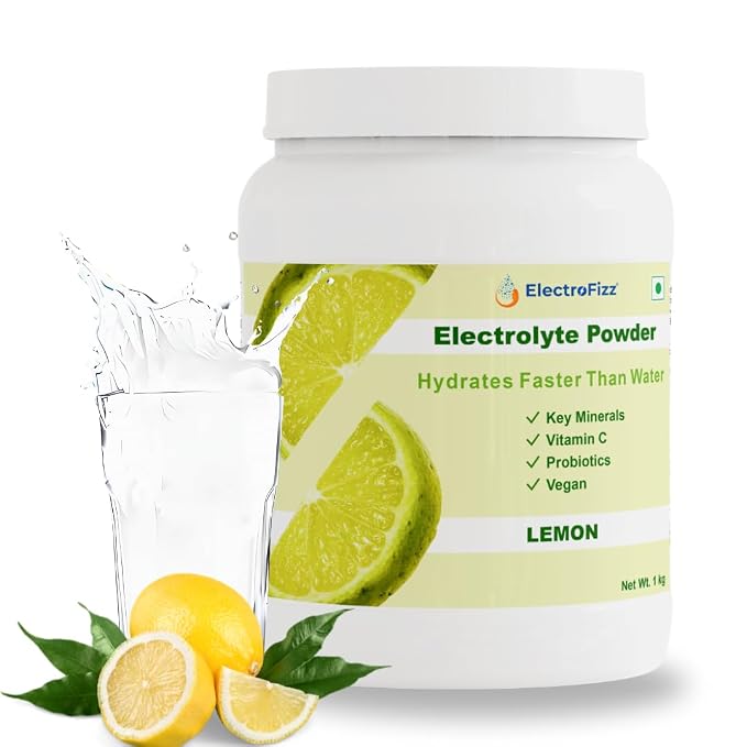 Buy ElectroFizz Electrolyte Powder 100 servings | Electrolyte Powder with Probiotics & Vitamin C | Instant Energy Drink 