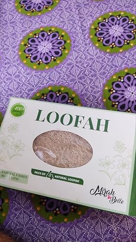 Buy Mirah Belle - Natural Loofah - Exfoliating Bath Sponge (Pack of 4) - Scrubber for Men and Women - Eco Friendly Skin 