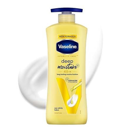 Vaseline Deep Moisture Body Lotion, For Dry Skin, with Ceramides Hyaluron Moisture Fillers