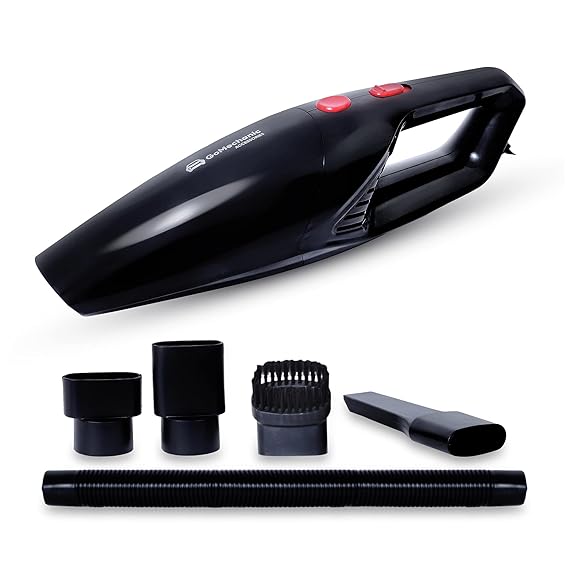 GoMechanic Neutron 4500 Handheld Super Suction Wet/Dry 4.5KPa Power Car Vacuum Cleaner with Anti-Bacterial Cleaning (Bla