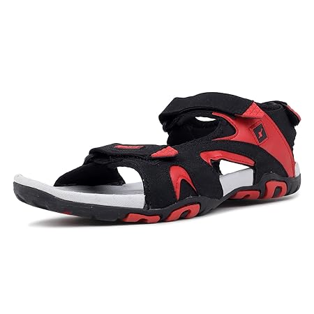 SPARX Men's Sandal Black Red,6UK,SS0453GBKRD0006