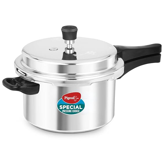 Pigeon by Stovekraft Aluminium Pressure Cooker, 5 Litre