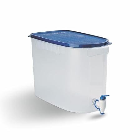 SIGNORA WARE Continental Water Dispenser | Large Capacity Plastic Water Jar | BPA Free & Leakproof Water Storage | Ideal for Home, Office & Events Container (16 Litre | Set of 1 | Blue)