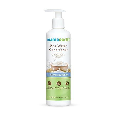 Mamaearth Rice Water Conditioner with Rice Water and Keratin, 250 ml