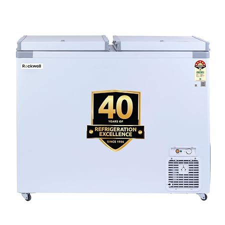 Rockwell 350DDU Double Door 5 Star Convertible Deep Freezer