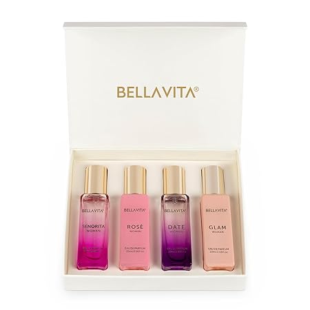 Bella Vita Luxury Perfume Gift Set for Women, 4x20ml