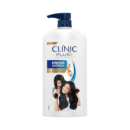 Clinic Plus Strong & Long Shampoo 1 L, With Milk Proteins & Multivitamins for Healthy and Long Hair - Strengthening Sham