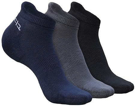 HEELIUM Men Bamboo Ankle Socks | Odour-Free And Breathable | Padded Base And Anti-Bacterial | 3X Softer Than Regular Socks, Assorted