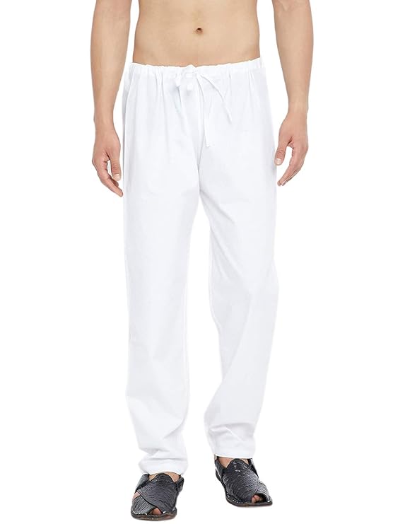 Vastraa Fusion Men's Regular Fit Casual Style Cotton Pajama Kurta