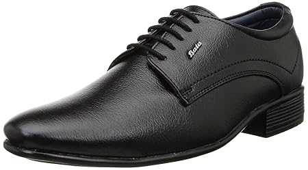 Bata Boss-Grip Men's Black Formal Shoes - 7 UK (8216133)