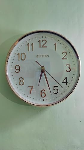 Titan Silent Sweep Battery Powered Wall Clock