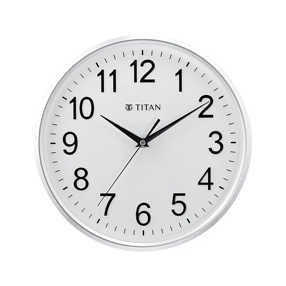 Titan Contemporary Wall Clock with Silent Sweep Technology