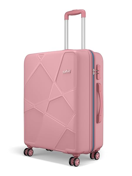Safari Pentagon Pro 8 Wheels 65cm Medium Size Trolley Bag, Hard Case