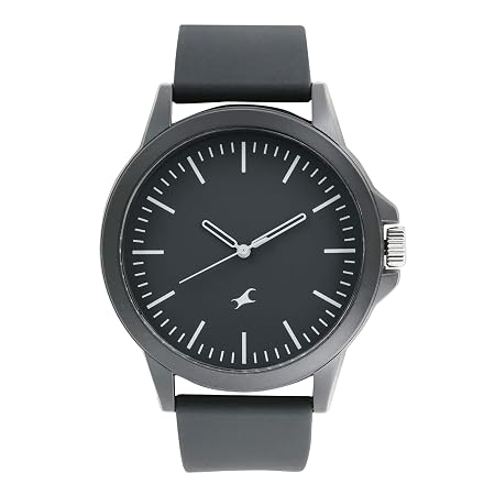 Fastrack Tees Analog Black Dial Unisex-Adult Watch-38024PP25