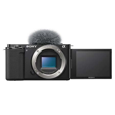 Sony Alpha ZV-E10, APS-C Sensor, Interchangeable-Lens Mirrorless Vlog Camera, Body Only