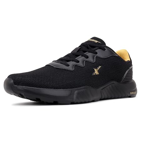 SPARX Shoes 648, Black Gold,0007