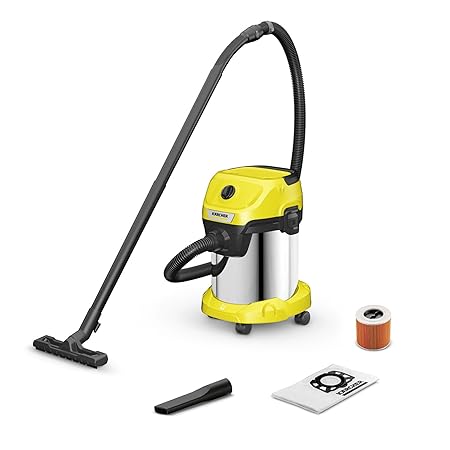 Karcher WD 3 SV Wet & Dry Vacuum Cleaner, 1000W, 23kPa Suction